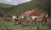 Winslow Homer snap the whip oil on canvas